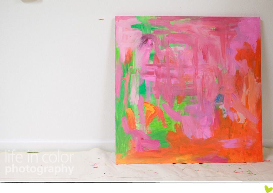 Basement our painting area Life in Color Photo